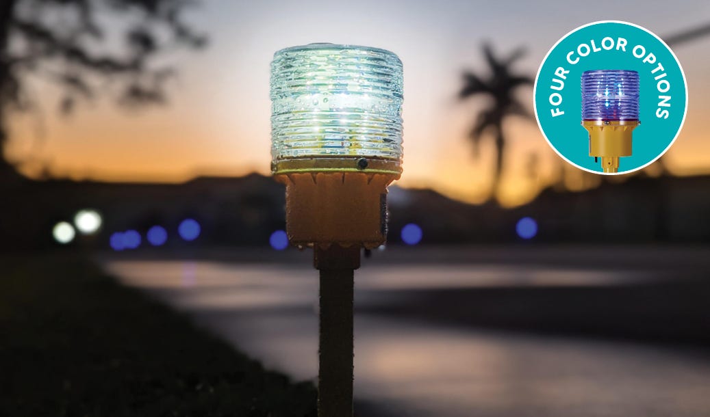 Solar Powered Runway Lights