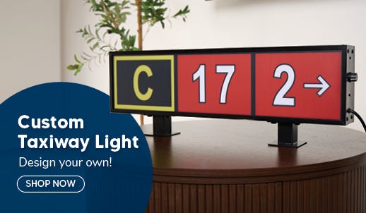 Custom Taxiway Light Decor