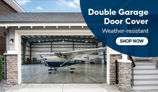 Aviation-Themed Double Garage Cover
