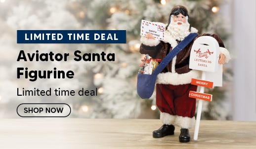 Aviation Santa Figurine