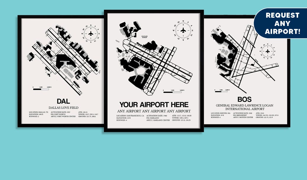 Airport layout shown in frame
