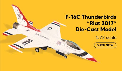 Model of the F-16C Thunderbirds