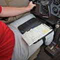 kneeboard strapped to pilot's leg  thumbnail