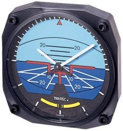 Artificial Horizon Wall Clock