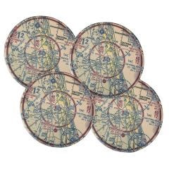 Custom U.S. Aeronautical Chart Sandstone Coasters (Set of 4) 