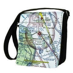 Custom U.S. Aeronautical Chart Shoulder Bag