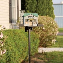 Metal Display Post for Birdfeeder