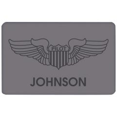 Personalized Pilot Wings Doormat 