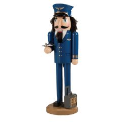 Commercial Pilot Nutcracker on white