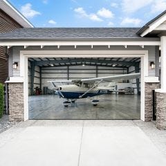 Aviation-Themed Double Garage Cover   