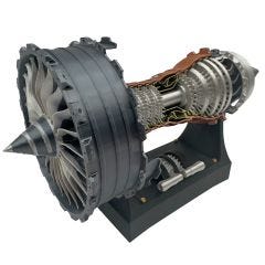 Deluxe Motorized Aircraft Turbofan Engine Display Model