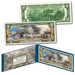 B-17 Flying Fortress Genuine Legal Tender $2 Bill  
