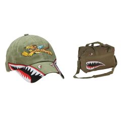 Flying Tigers Hat and Duffel Bag