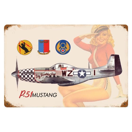 P-51 Salute (5200-P51) 12" x 18"