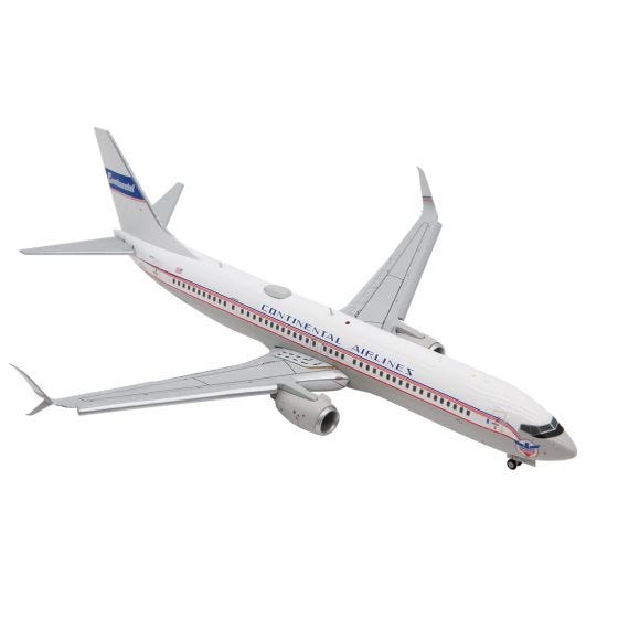 front View of Continental airlines retro boeing 737-900er Model on white
