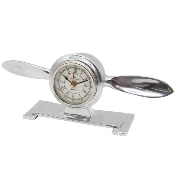 desk clock on white desk clock on white