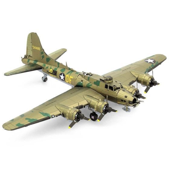 B 17 Flying Fortress 3D Metal Model Kit