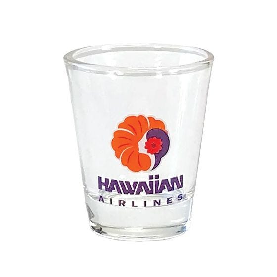 shot glass on white