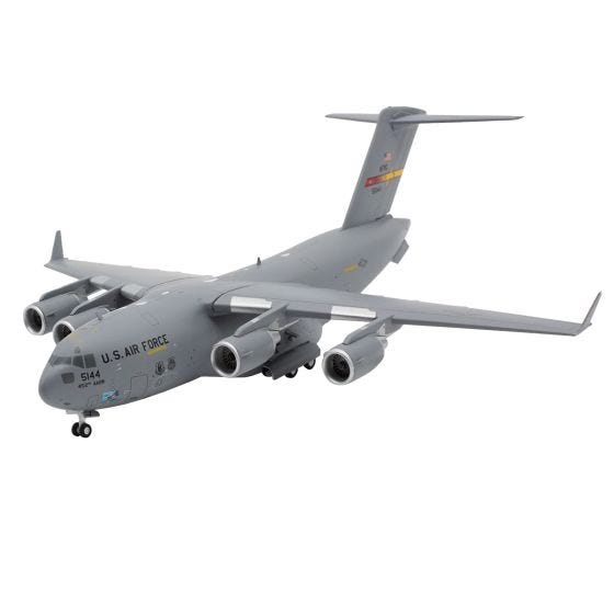 Front view of USAF C-17 Globemaster III March AFB Die-Cast Model