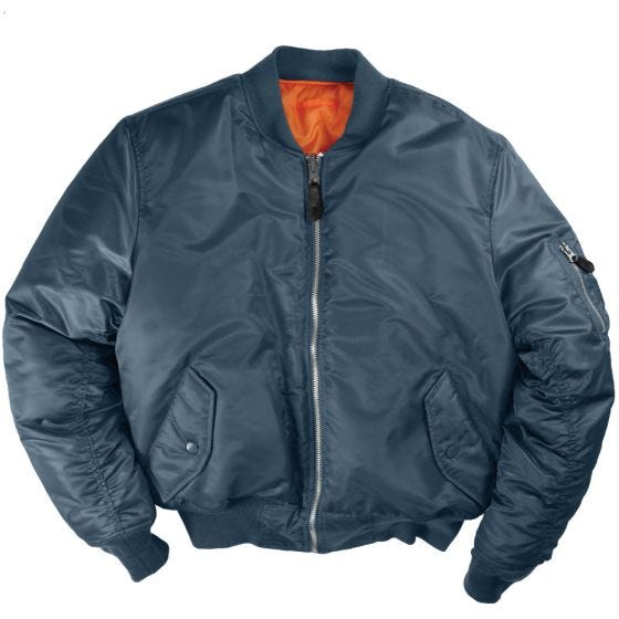 Blue Jacket on white