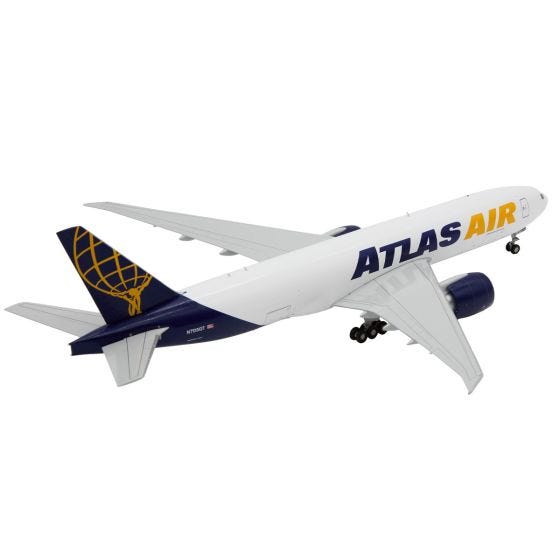 Atlas Air Boeing 777-200LRF Interactive Die-Cast Model