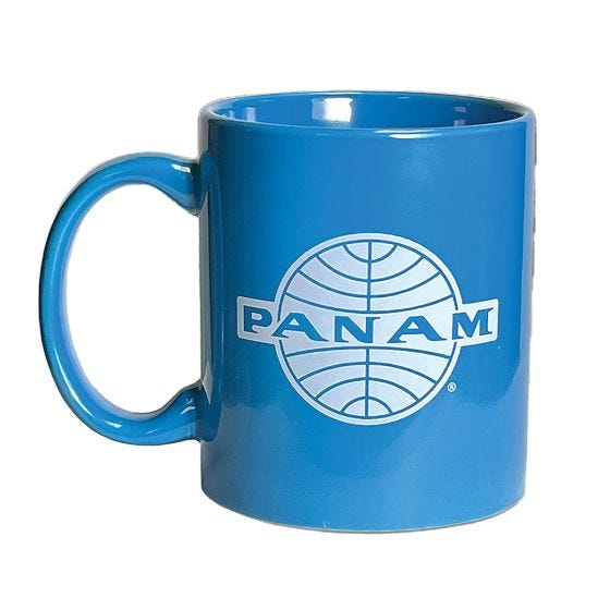 Pan Am Coffee Mug on white Pan Am Coffee Mug on white