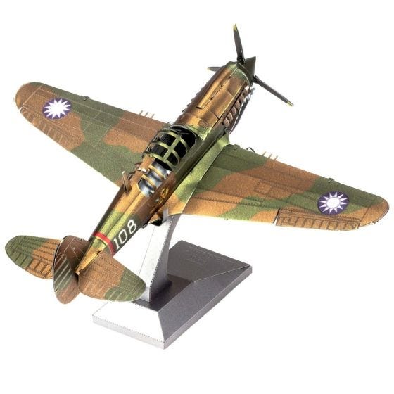 P-40 Warhawk Flying Tigers 3D Metal Model Kit