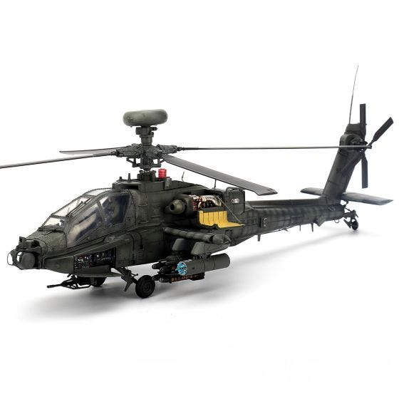 AH-64D Apache Longbow Die-Cast Model side view