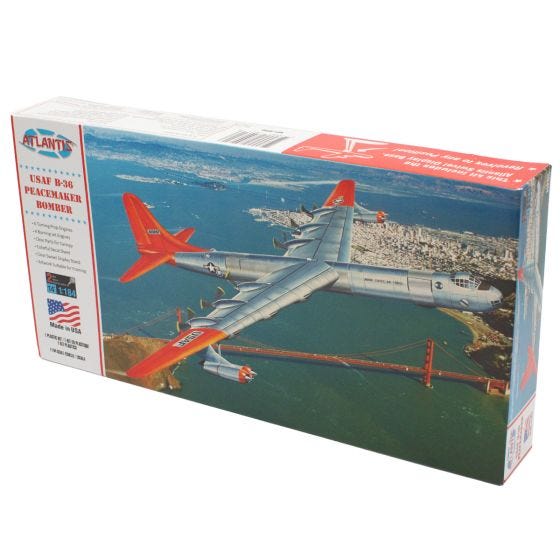 B-36 Peacemaker Model Kit box on white