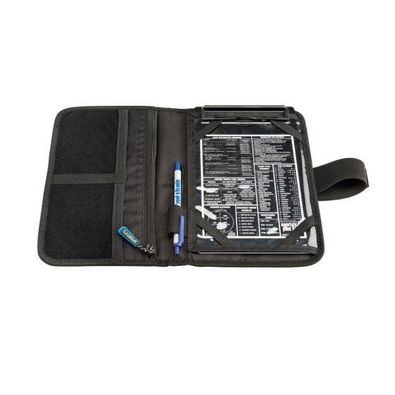 kneeboard opened up 