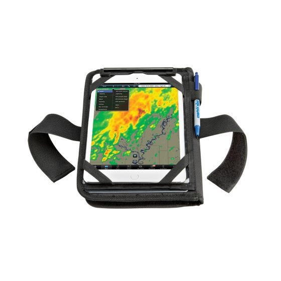 kneeboard with iPad and straps 