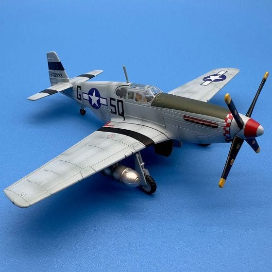 Complete Set of P-51B Mustang Die-Cast Models