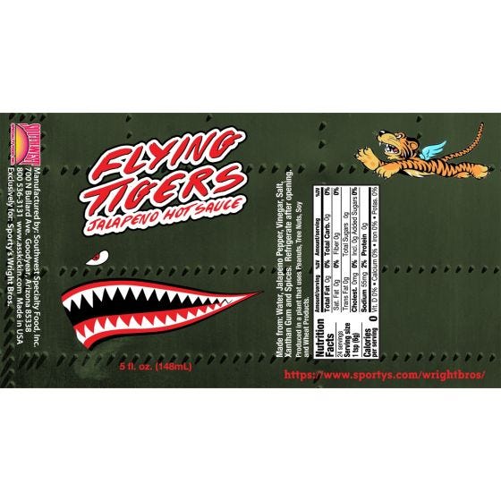Flying Tigers Habanero Hot Sauce 