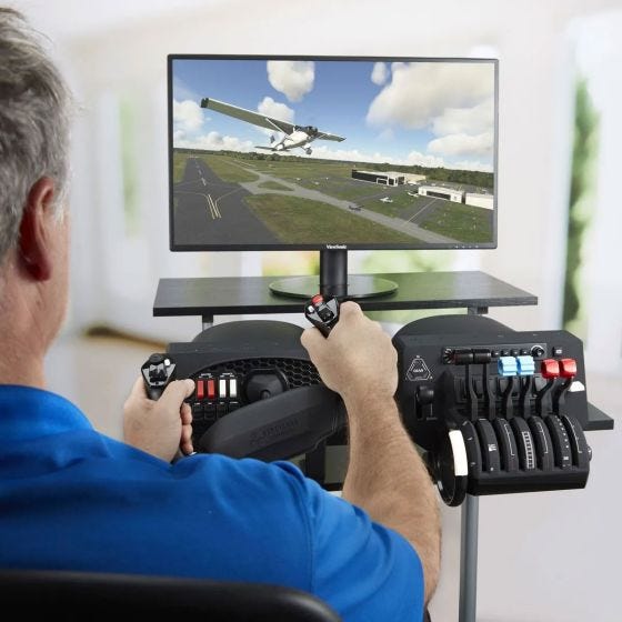 model using the Honeycomb Throttle Quadrant and Yoke 