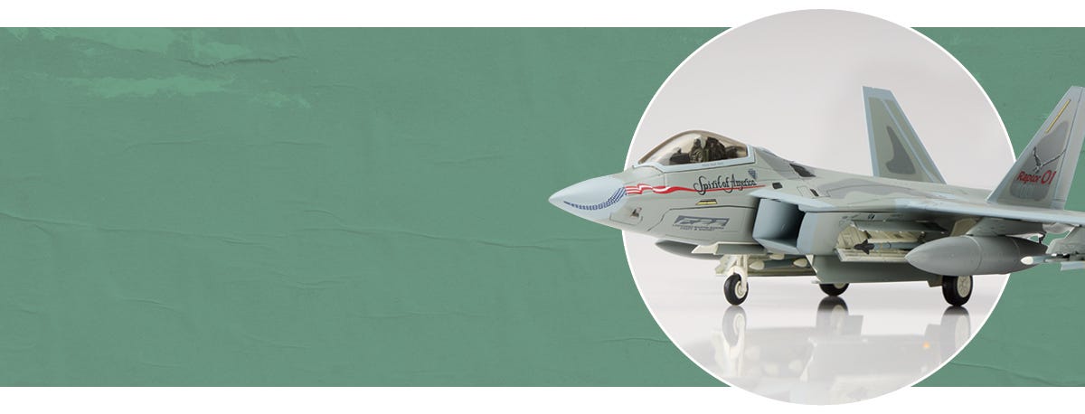 F-22 Raptor “Spirit of America” Die-Cast Model