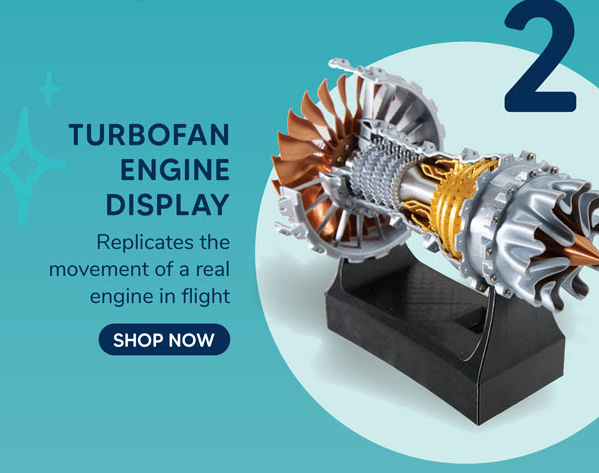 Motorized Aircraft Turbofan Engine Display