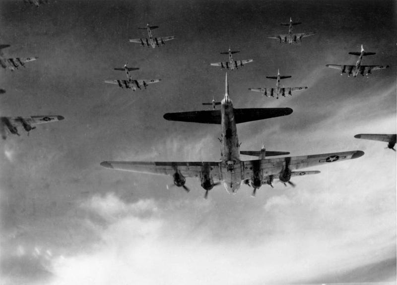 WWII Aircraft in formation