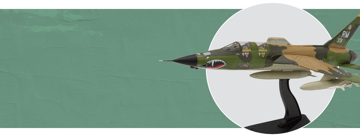 F-105F Thunderchief Red River Showboat Die-Cast Model camouflage paint scheme 