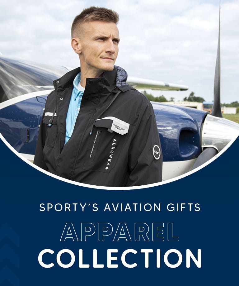Guy with arms crossed wearing Aviation Gift apparel
