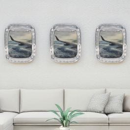 Aircraft Window Picture Frames (Set of 3)