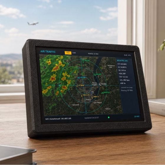 scene image of the desktop display on table