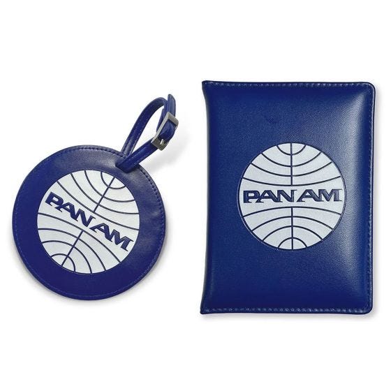 Pan Am Passport Cover and Luggage Tag
