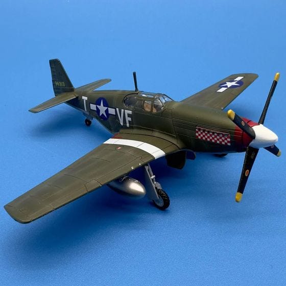 Complete Set of P-51B Mustang Die-Cast Models